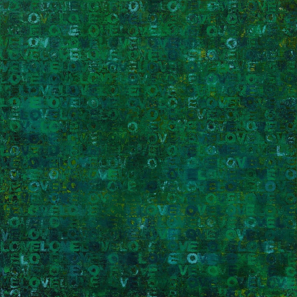 I Love Color #26, Oil & Oil sticks on canvas, 147 x 147 cm, 2016